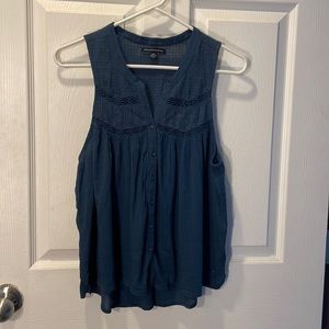 American Eagle Button Up Boho Tank Top - Size Small